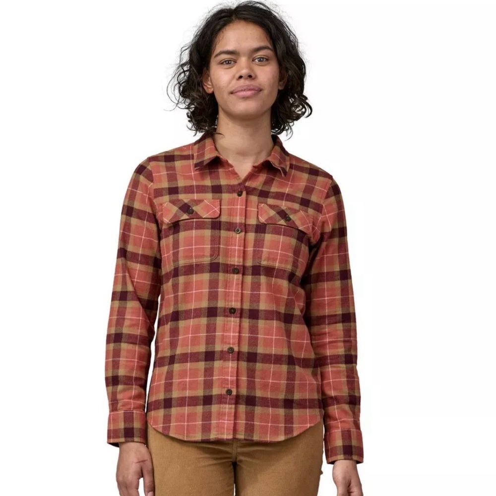 Patagonia Women's Organic Cotton Midweight Fjord Flannel Shirt Sz S NWT